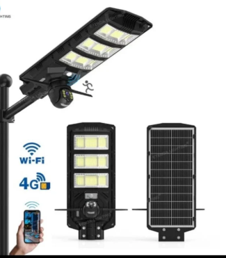 4G Camera with 200w Solar led Street Light